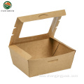 Disposable Custom Kraft Food Container Takeaway Paper Box